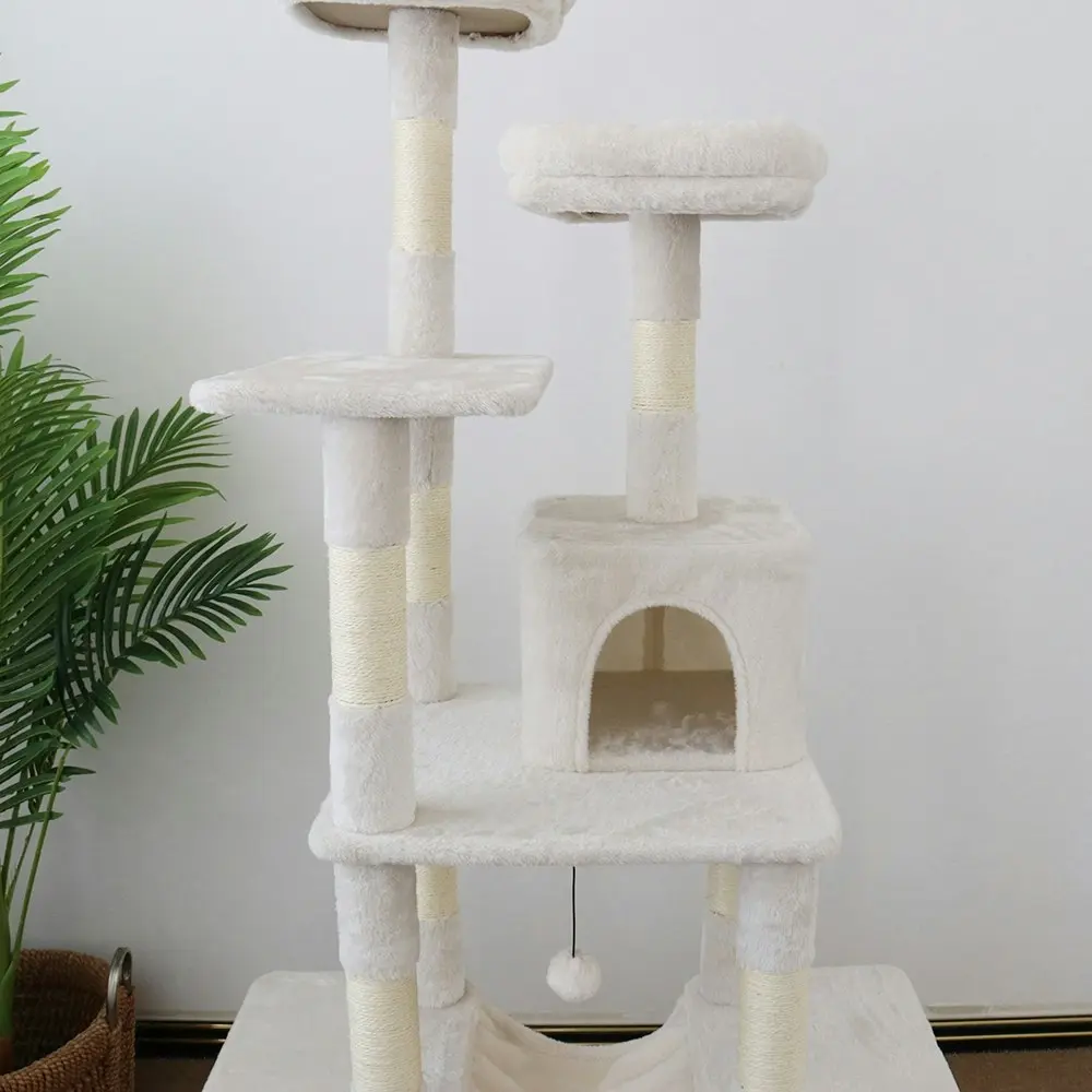 Catio Tranquility 50x174cm Condo Pet Cat Scratching Post Play Furniture Tree WHT