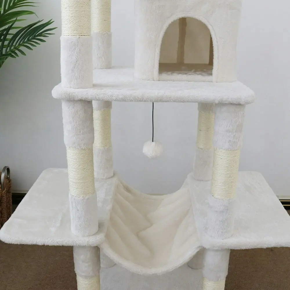 Catio Tranquility 50x174cm Condo Pet Cat Scratching Post Play Furniture Tree WHT