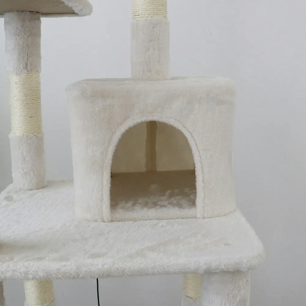 Catio Tranquility 50x174cm Condo Pet Cat Scratching Post Play Furniture Tree WHT