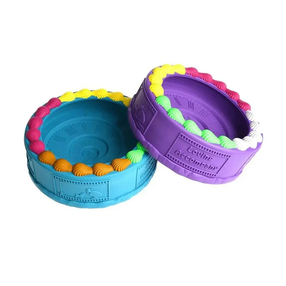 Petopia Ultra Tough 16cm Rubber Birthday Cake Dog Toy Pet Play Chew Assorted