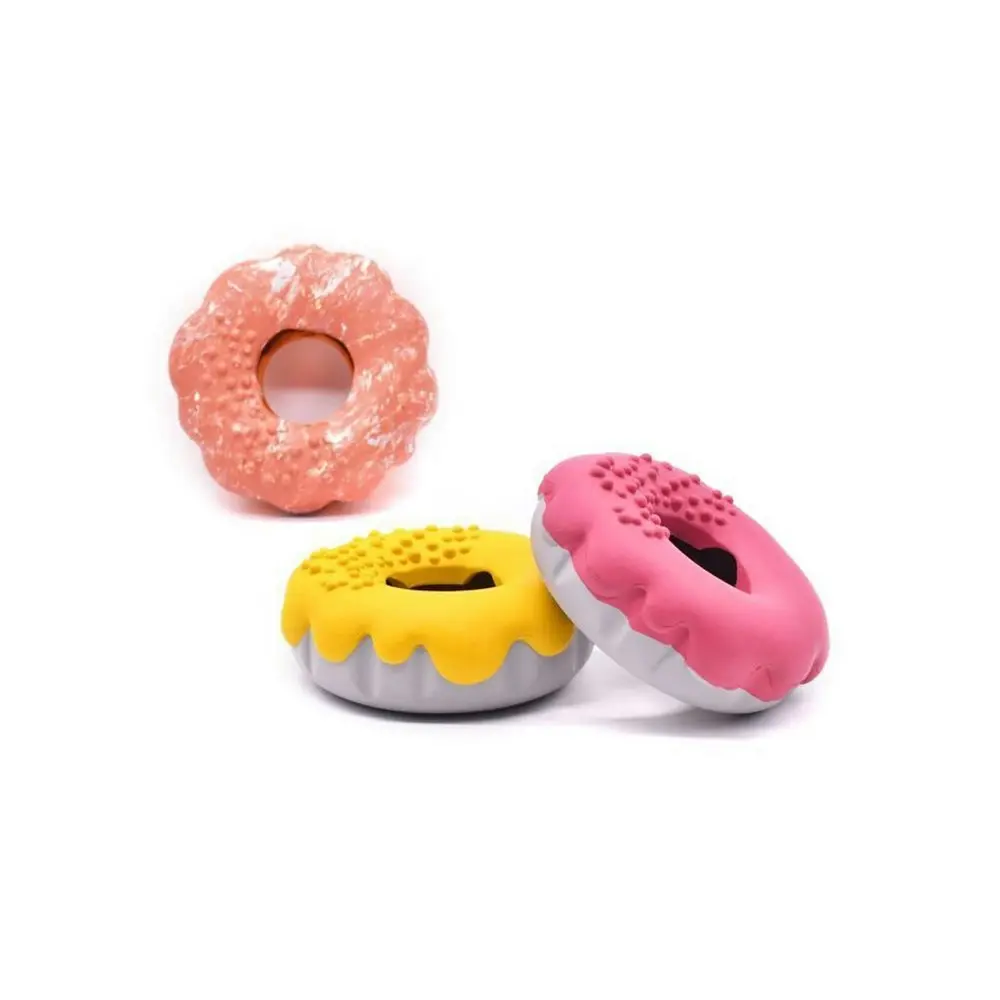 Petopia Ultra Tough 12cm Rubber Mochi Donut  Dog Toy Chew Treat Play Assorted