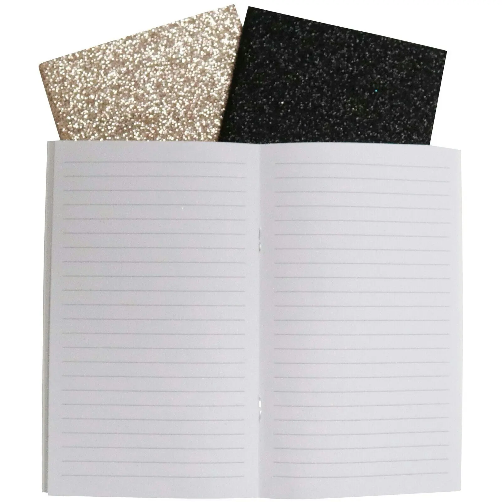 9pc LVD 18cm Notebooks Journal/Note Writing Stationery 80 Pages Glitter Glam