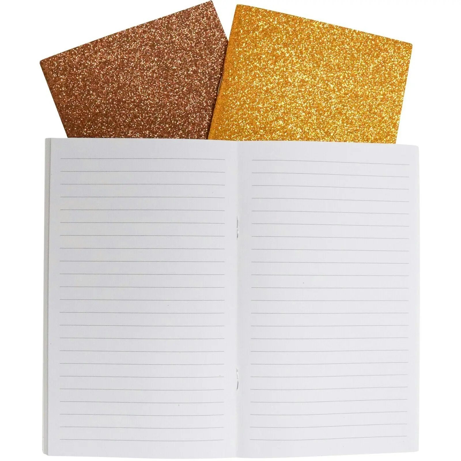 9pc LVD 18cm Notebooks Journal/Note Writing Stationery 80 Pages Glitter Glow