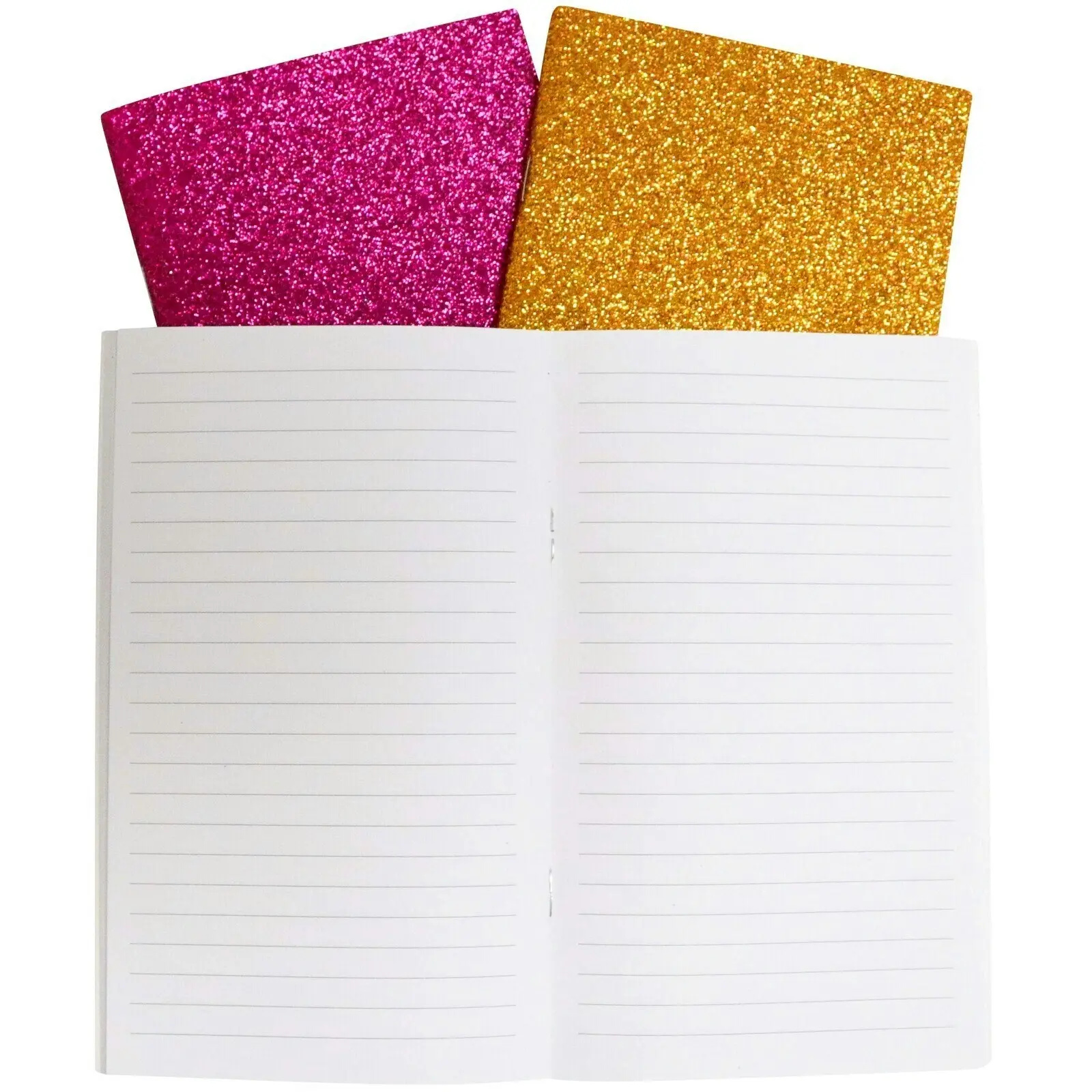 9pc LVD 18cm Notebooks Journal/Note Writing Stationery 80 Pages Glitter Candy