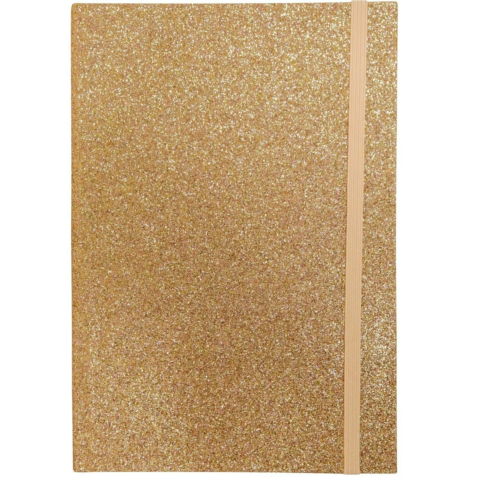 2x LVD 21cm Notebook A5 Journal Writing Stationery 80 Pages Glitter Champagne