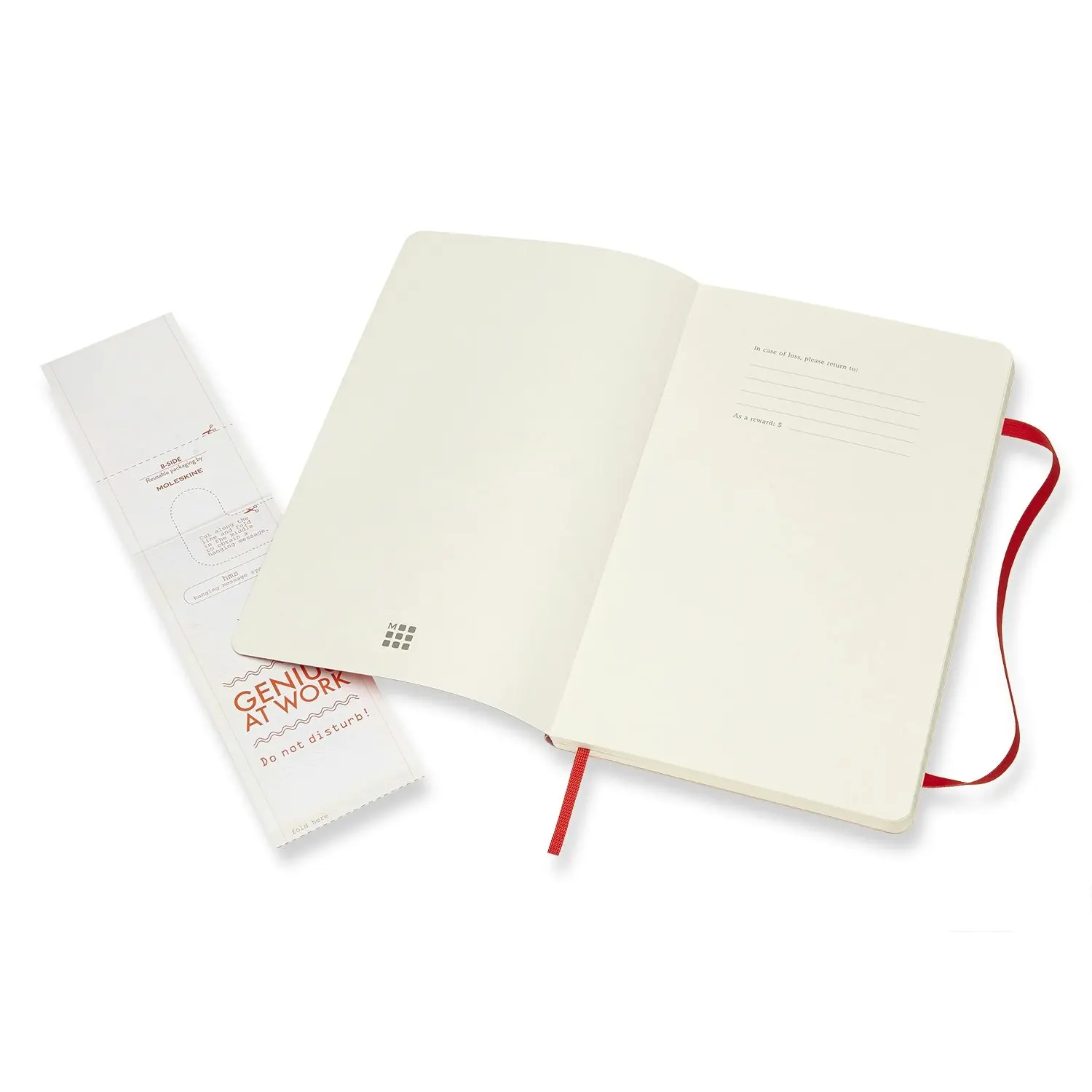 Moleskine Classic Soft Cover Ruled Notebook Office/Student Journal L Scarlet RD