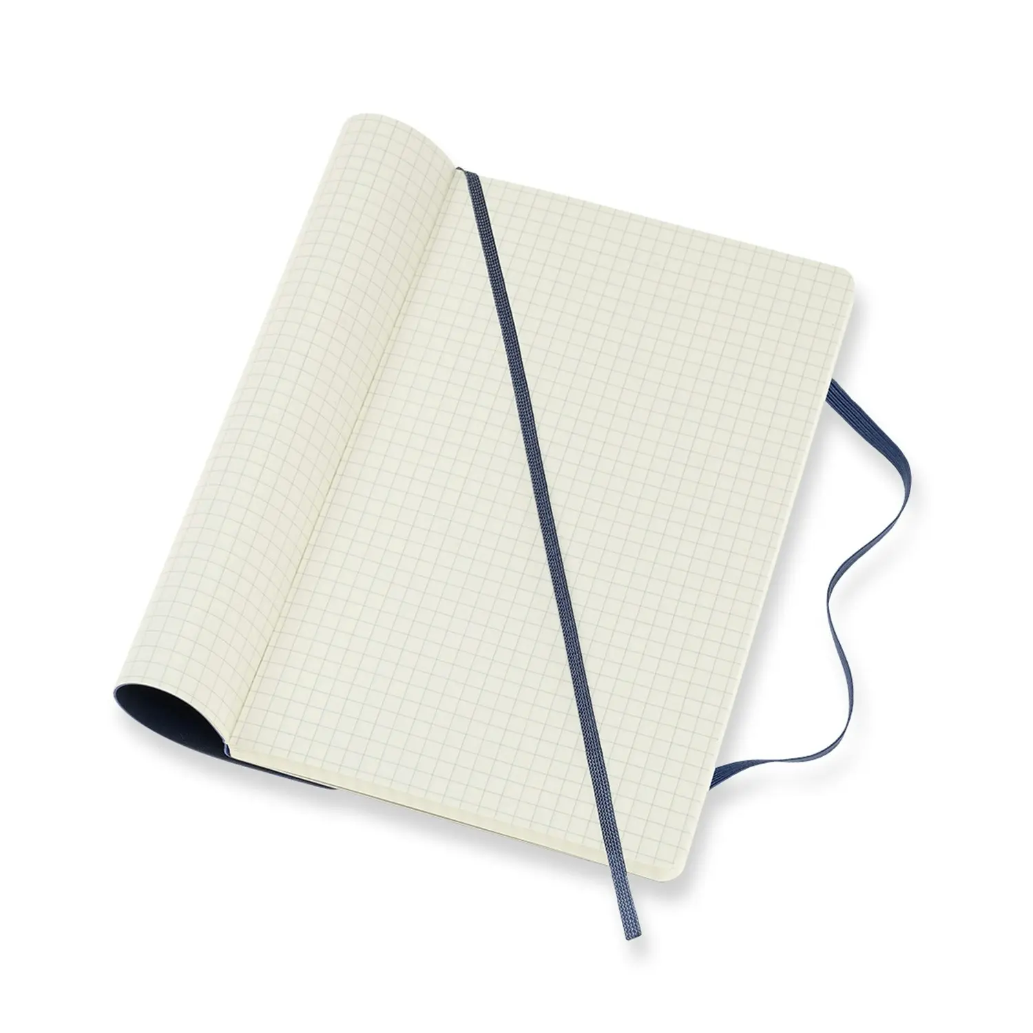 Moleskine Classic Grid Soft Cover Notebook Office/Student Journal L Sapphire BLU