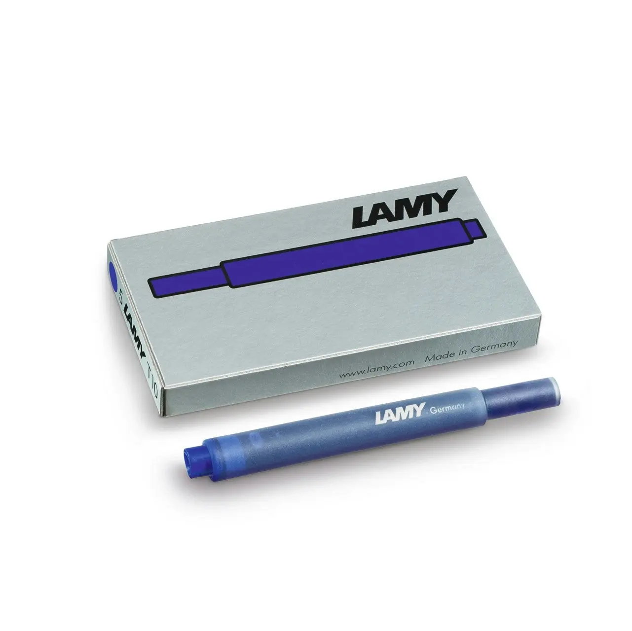 2x 5pc Lamy Hangsell T10 Fountain Pen Ink Plastic Cartridges Moderate Flow Blue