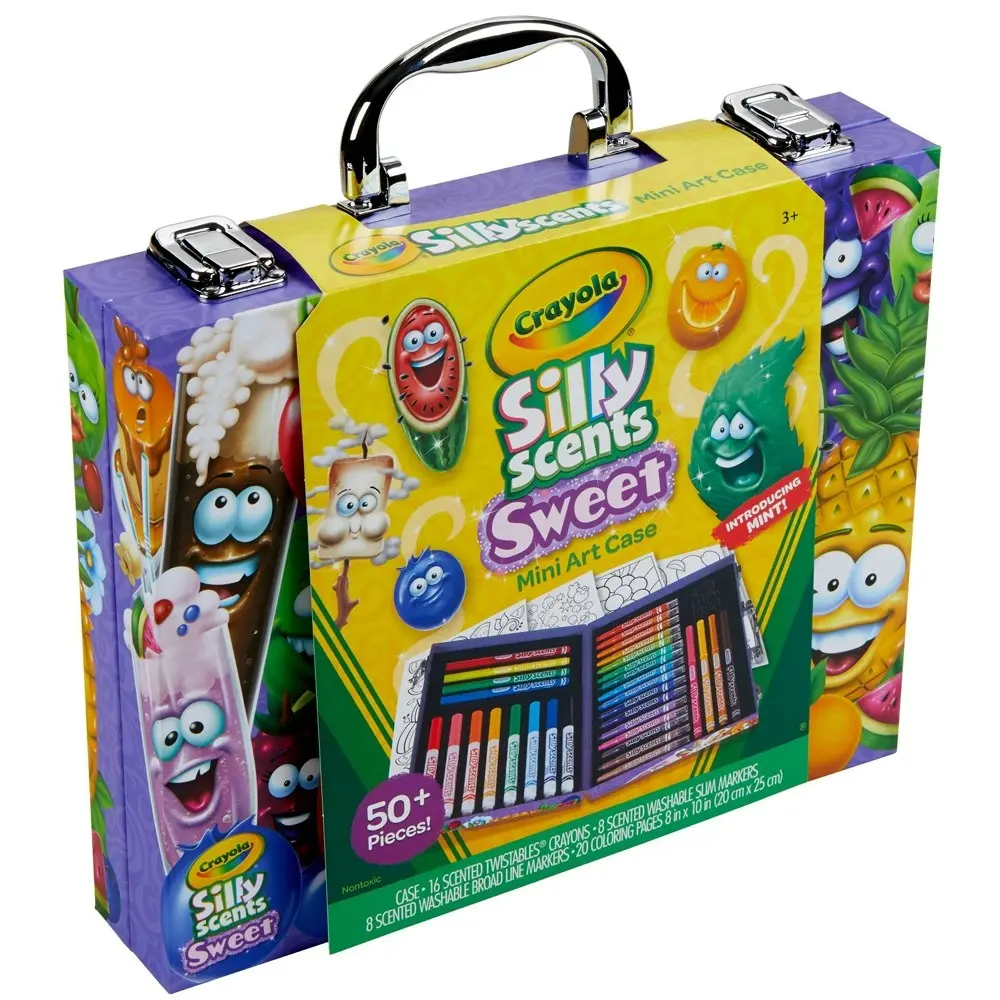 Crayola Silly Scents Mini Art Case Kids/Children Crayon/Marker Craft Kit 3y+