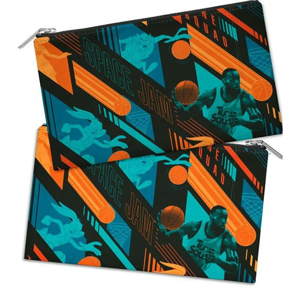 3x Space Jam: A New Legacy Multicoloured Rectangular Pencil/Stationary Case