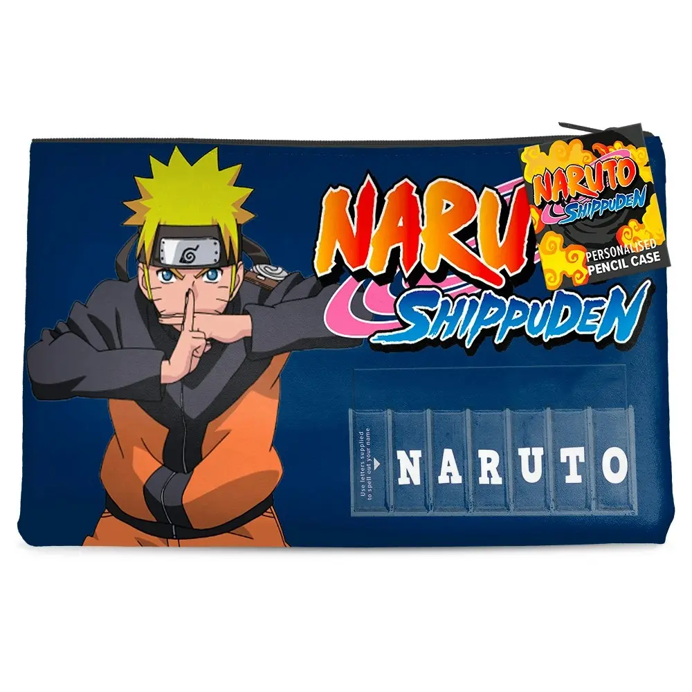 3x Naruto Shippuden Shadow Clone Personalized Named Pencil/Stationary Case