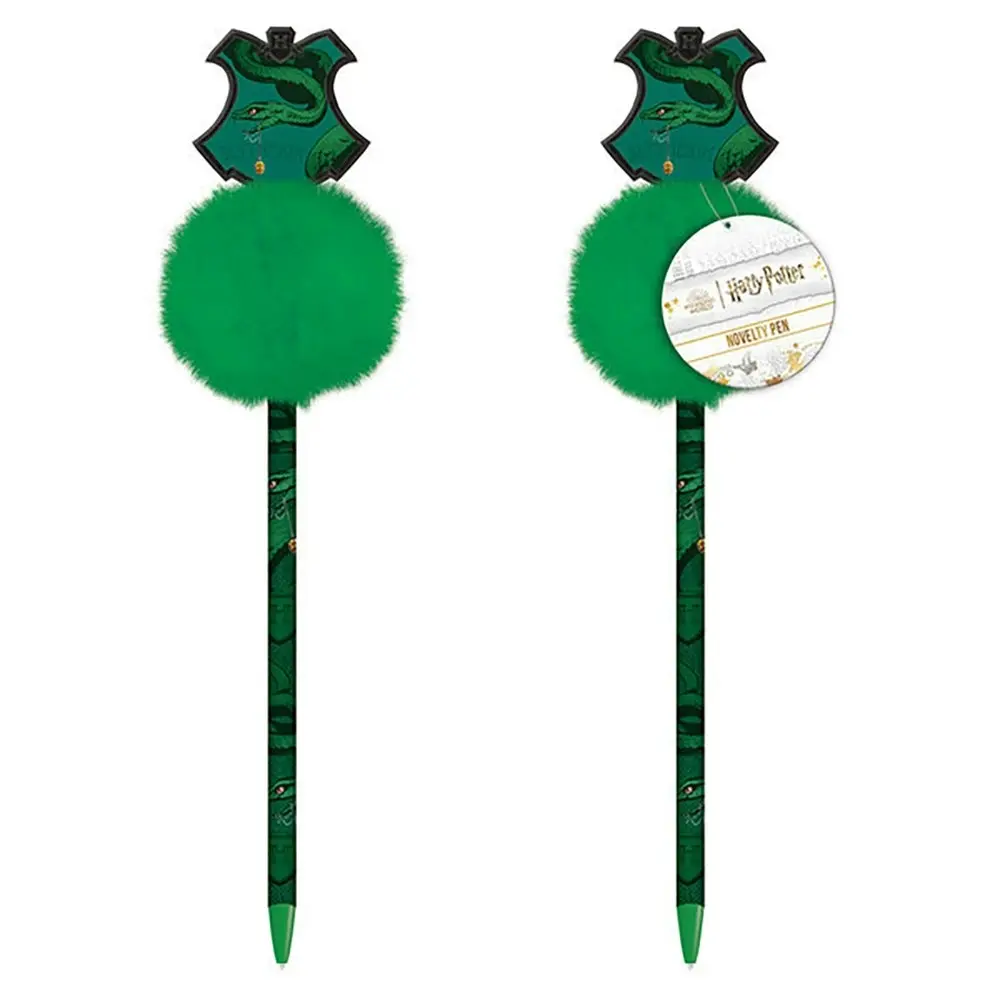 3x Wizarding World Character Themed Harry Potter House Slytherin Pom Pom Pen