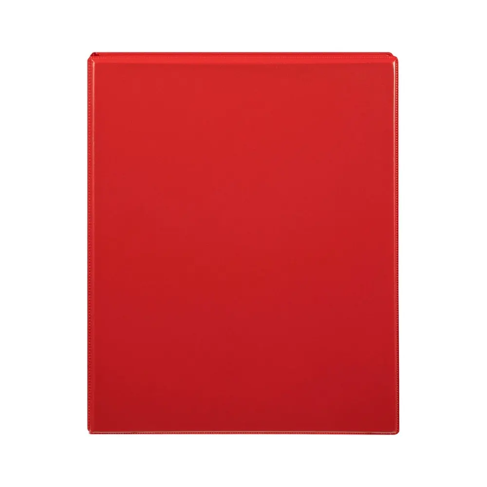 Marbig Clearview 3 D-Ring Insert Binder A4 File 25mm Document Organiser Red