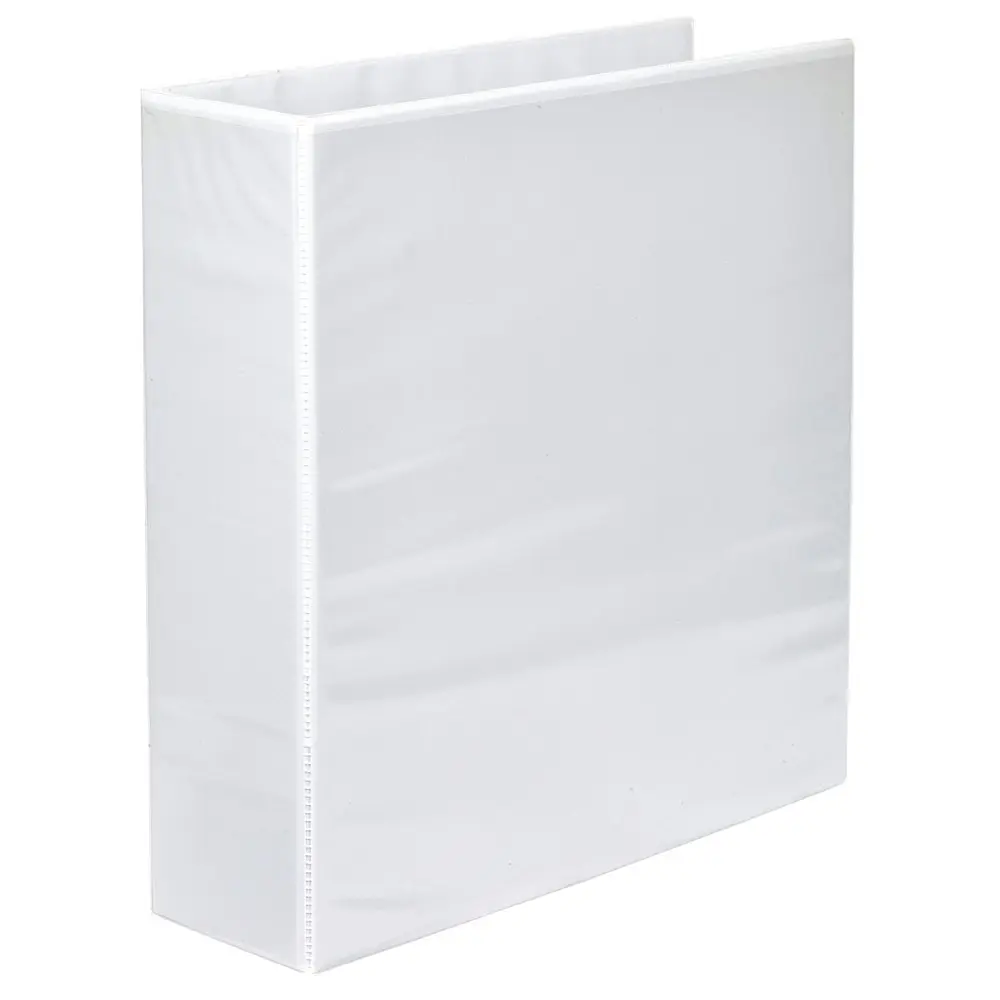 3x Marbig PP Clearview 2 D-Ring 65mm A4 Insert Binder File Paper Organiser White