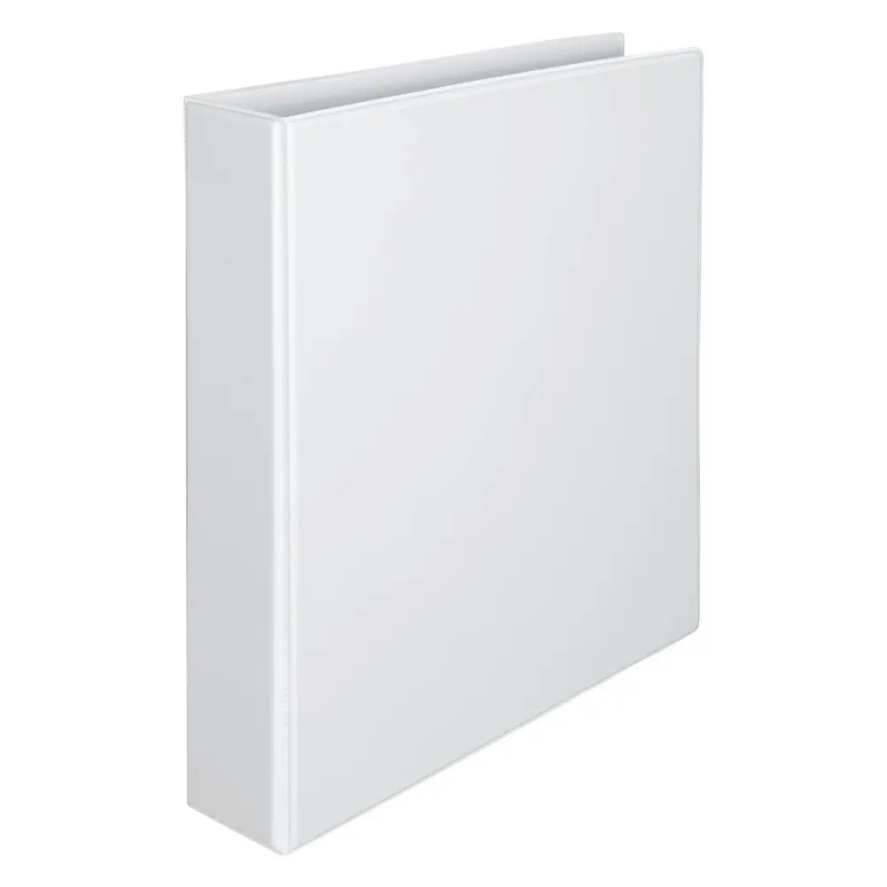 2x Marbig Clearview Hi-Cap 3 D-Ring 65mm A4 Binder File Document Organiser White