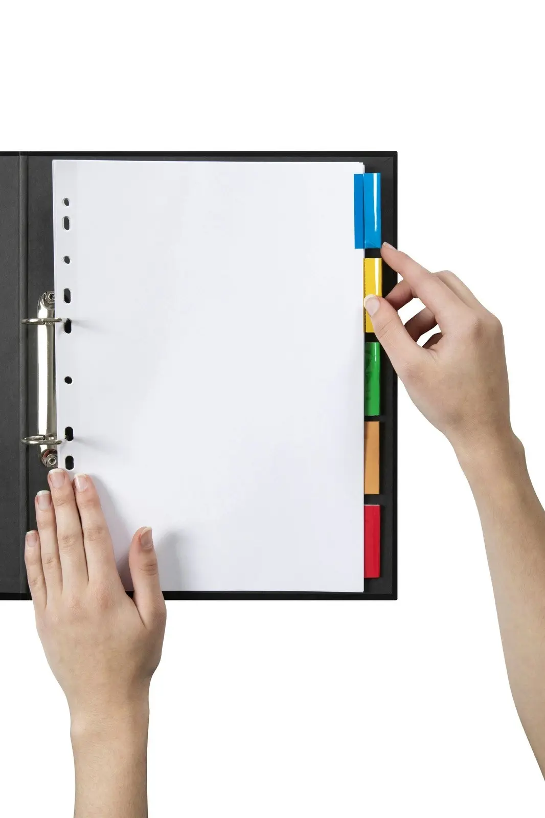 Marbig 5-Tab Coloured A4 Manilla Dividers Insert Blank Document Organiser