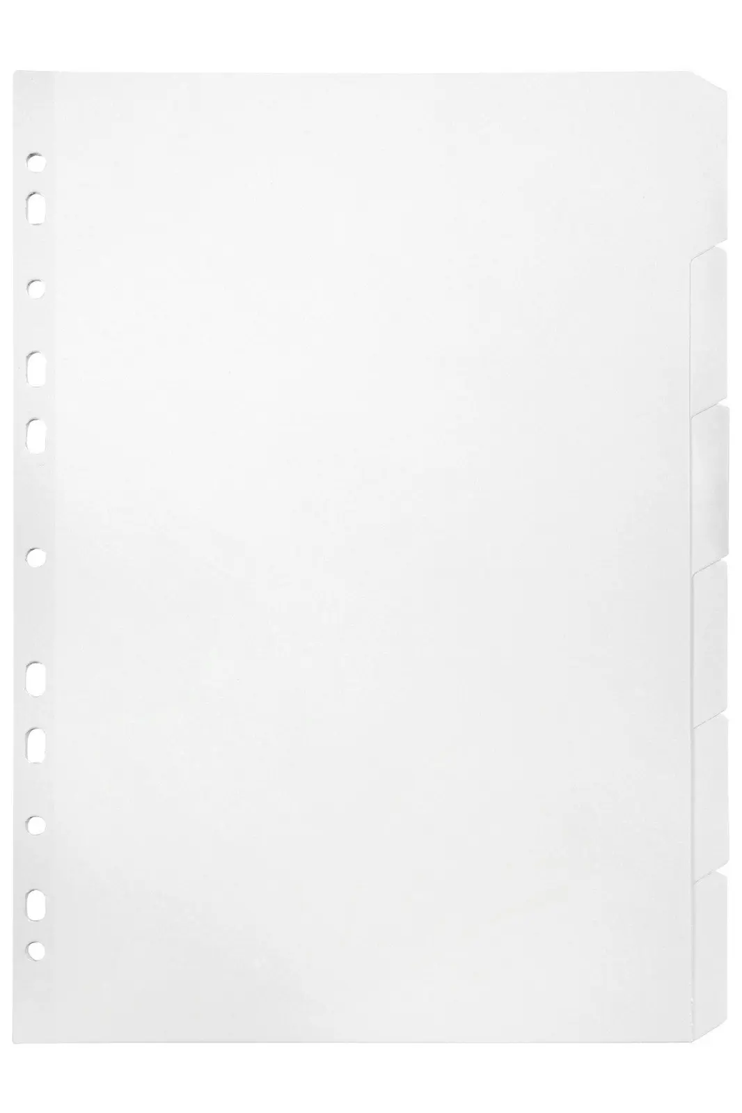 8x Marbig White 6-Tab Manilla A4 File Ring Binder Divider Index/Page Organiser