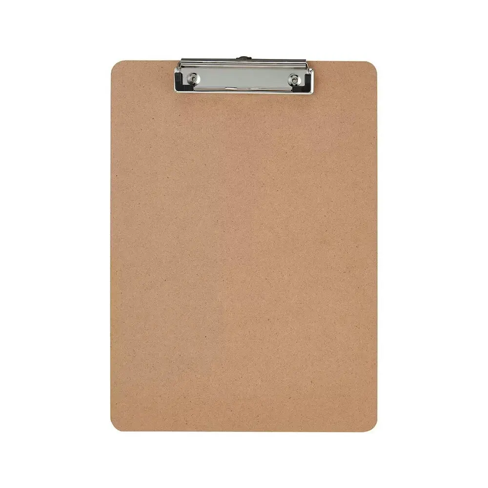 4PK Gusspak Masonite A4 Paper Lightweight Durable School/Office Clipboard Brown