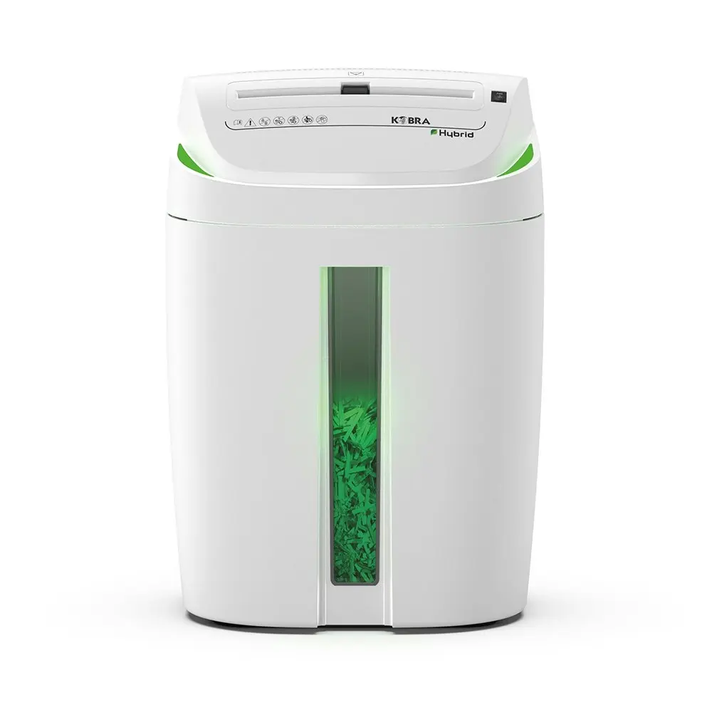 Kobra S-4 Hybrid Straight Cut Personal/Deskside Paper/Plastic Shredder 40L