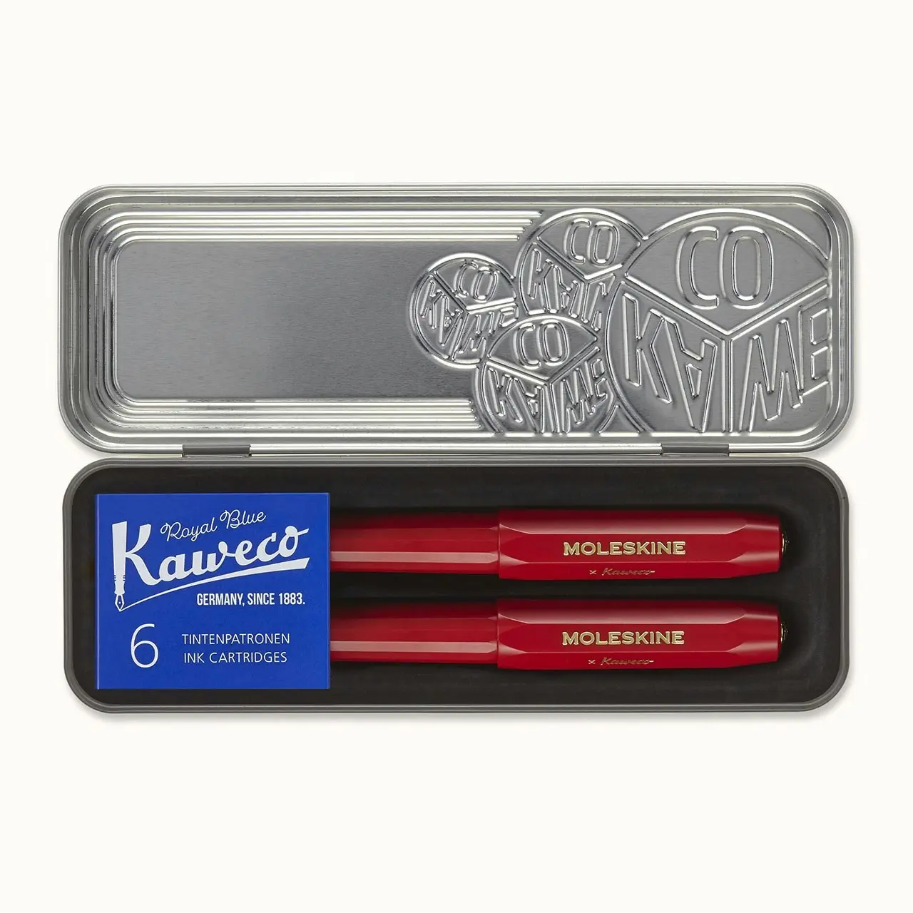 Moleskine Kaweco Collection Pen Set Fine Office/School Writing Ballpoint Red