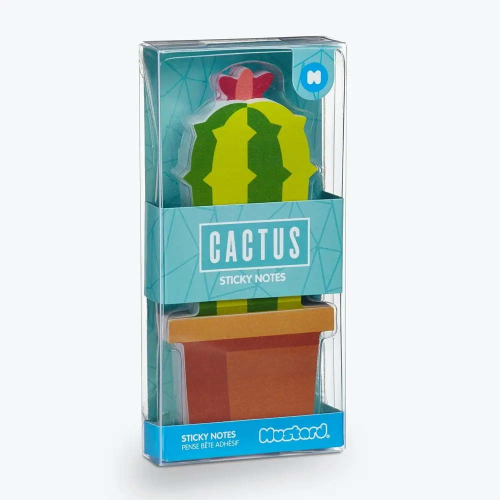 150pc Mustard Cactus Sticky Notes Sheets Pad Office/School Writing Stationery