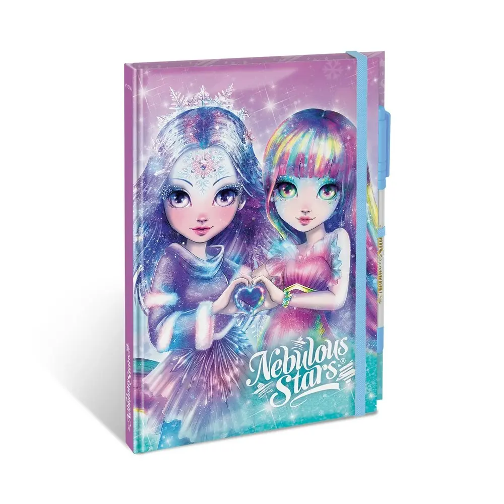 Nebulous Stars 96-Pages Deluxe White Notebook & Gel Pen Stationery Assorted