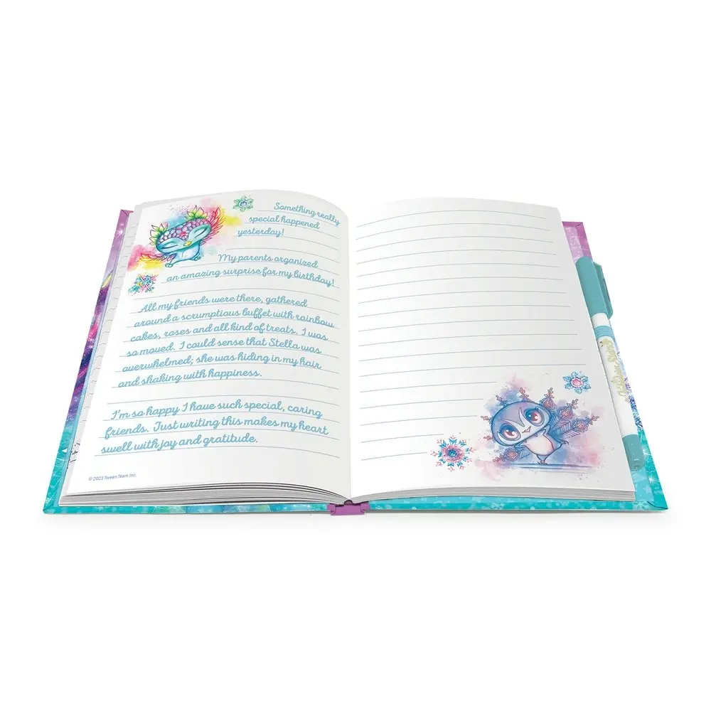 Nebulous Stars 96-Pages Deluxe White Notebook & Gel Pen Stationery Assorted