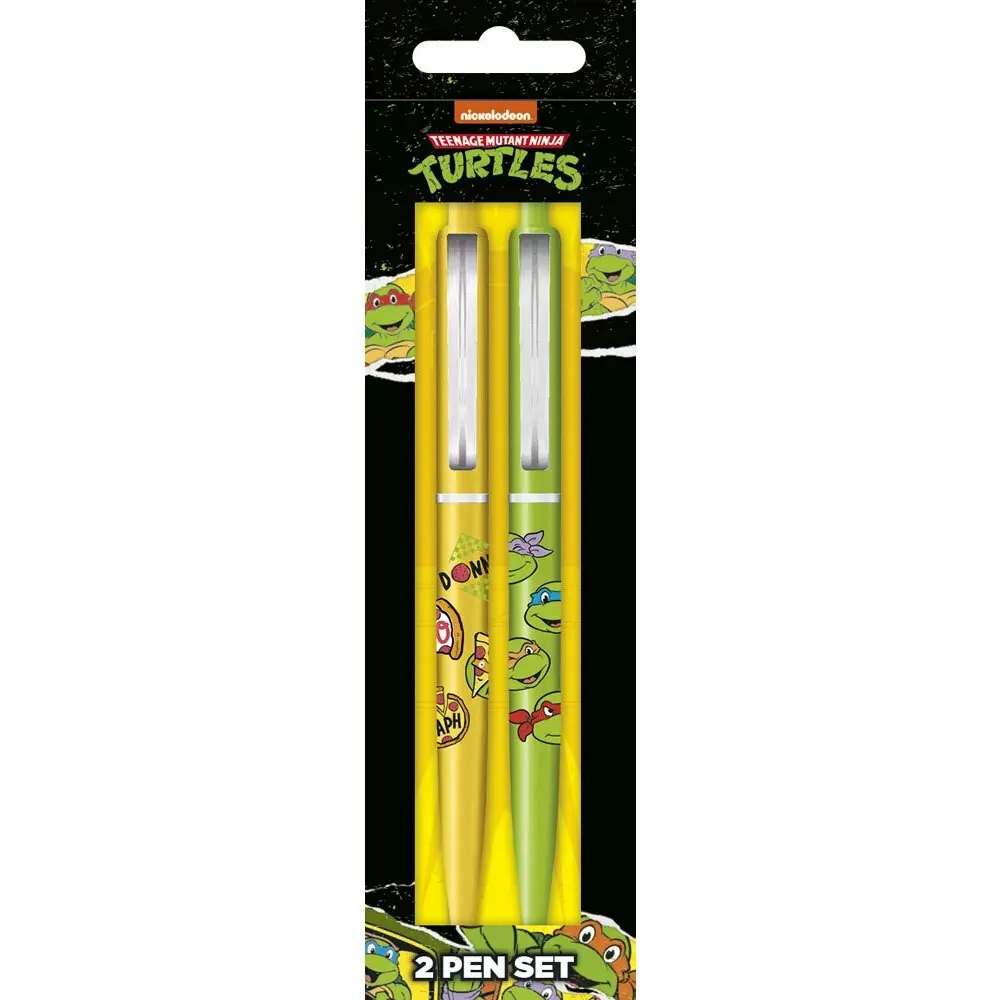 4pc Teenage Mutant Ninja Turtles Retro Collectable Gel Pen Set (Green)