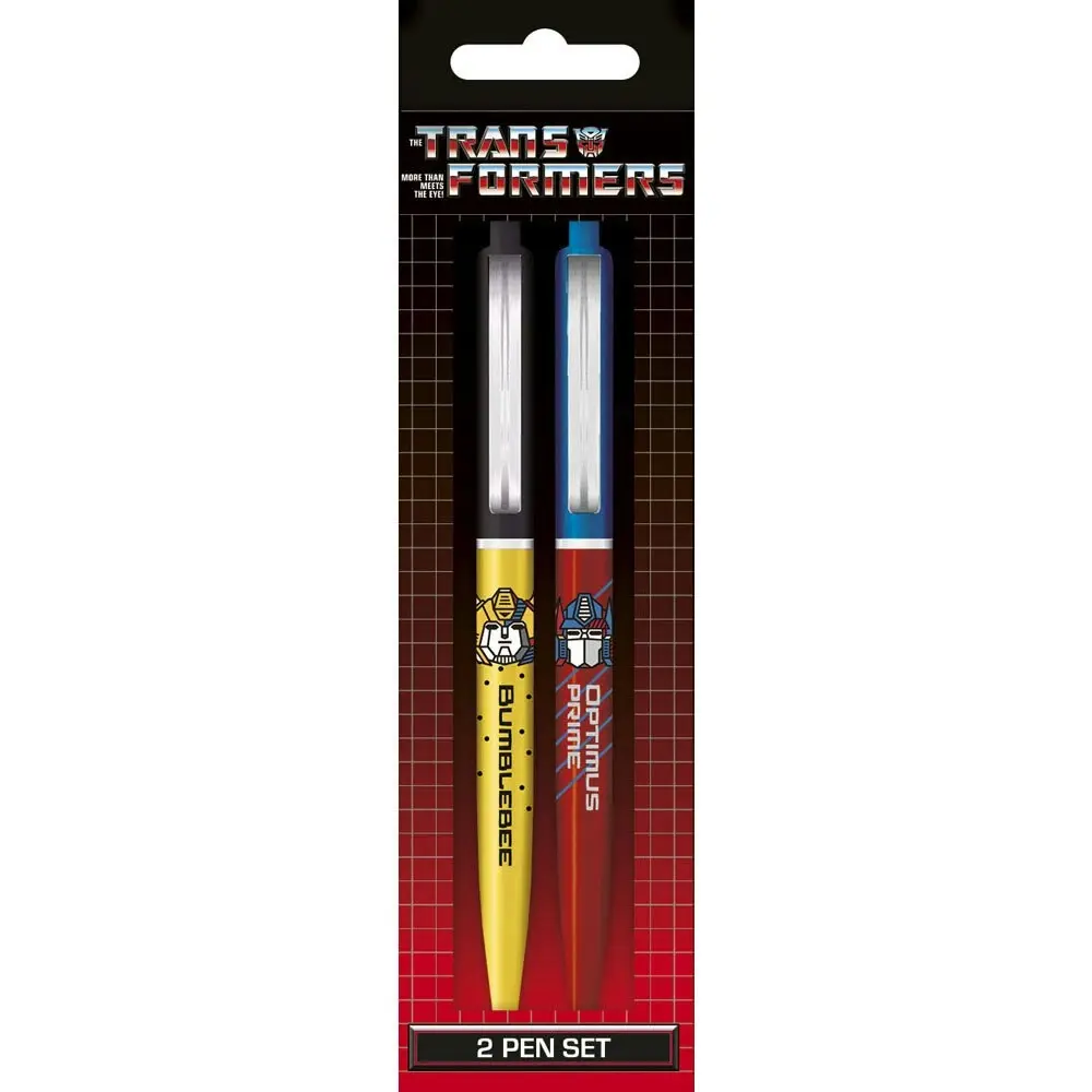 4pc Transformers Retro Bumblebee & Optimus Prime Collectable Gel Pen Set