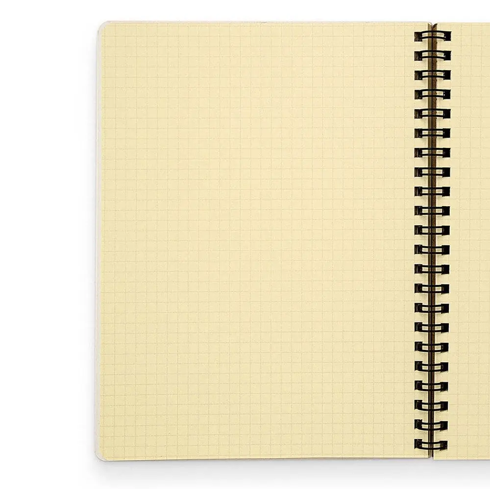 Delfonics Rollbahn Spiral Bound A5 Grid Notebook 160pg Journal Stationery Olive