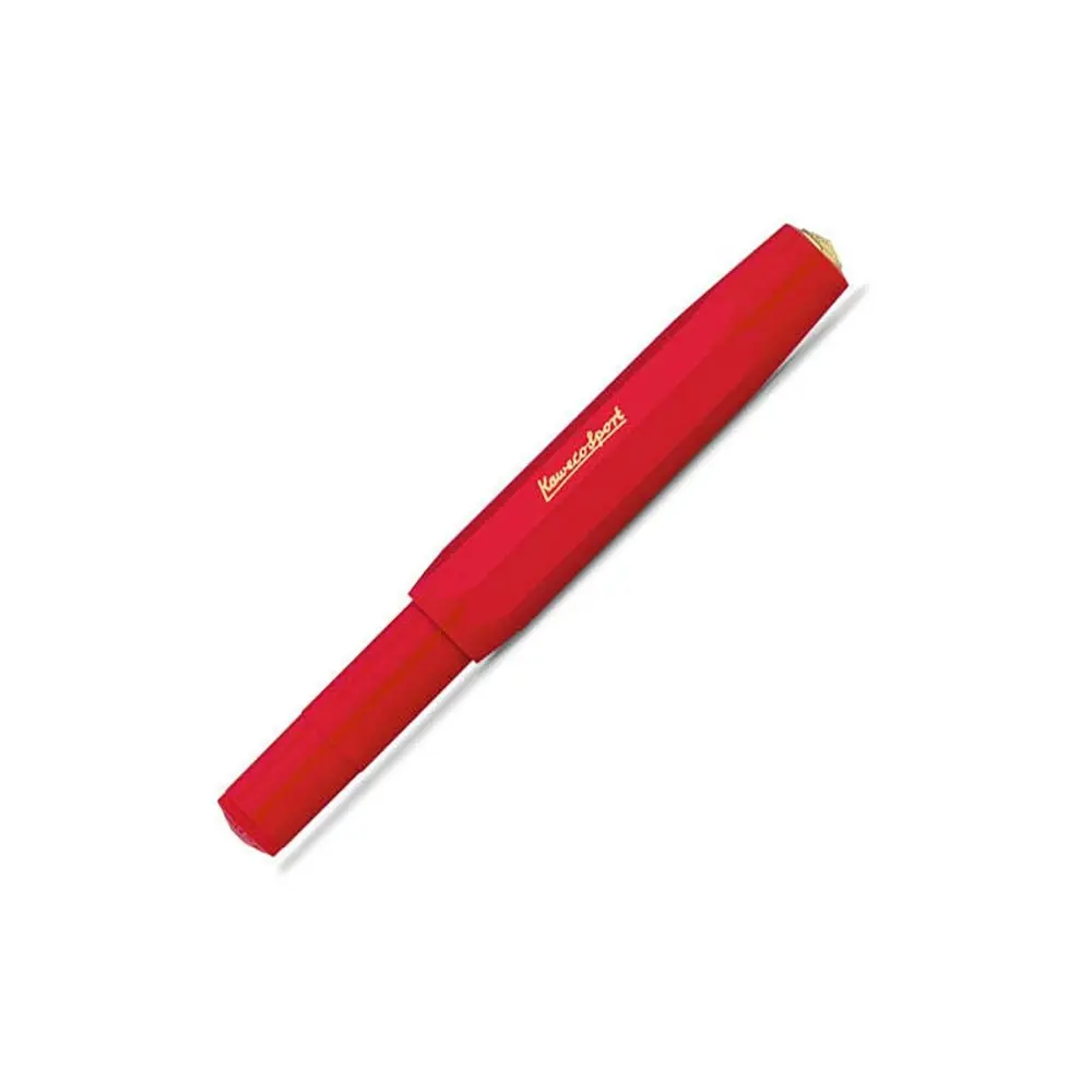 Kaweco Classic Sport Plastic Fountain Pen Writing Office Stationery Fine Nib Red