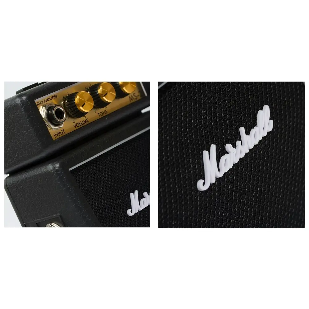 Marshall MS-2 Black Portable Micro Amplifier Amp Speaker for iPhone/iPod/Samsung