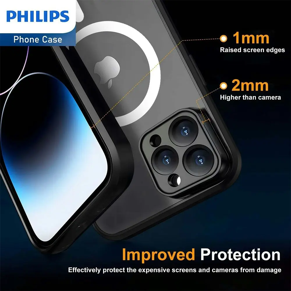 Philips Waterproof MagSafe Phone Case Drop Protection For iPhone 14 Pro Max BLK