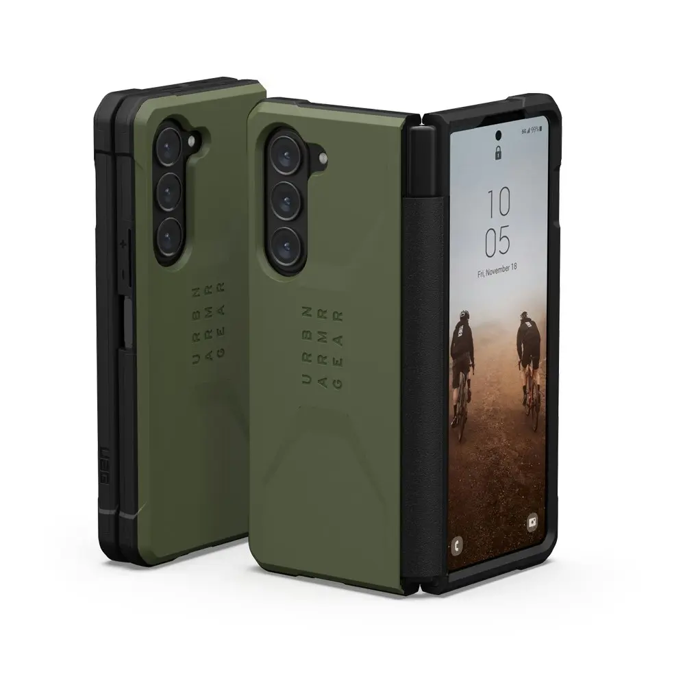 Urban Armour Gear Civilian Phone Case Mobile Back Cover For Galaxy Fold 5 Olive