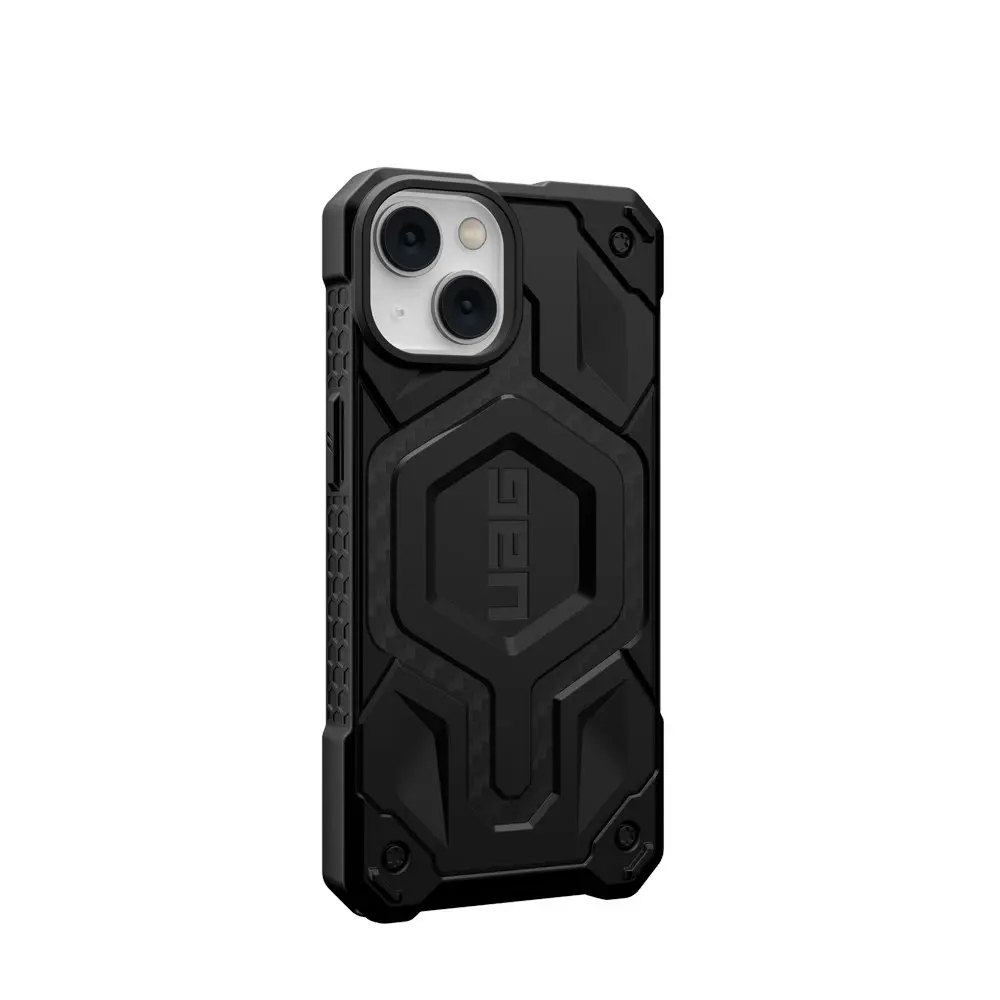 Urban Armour Gear Monarch MagSafe Case Cover For Apple iPhone 14 Carbon Fiber