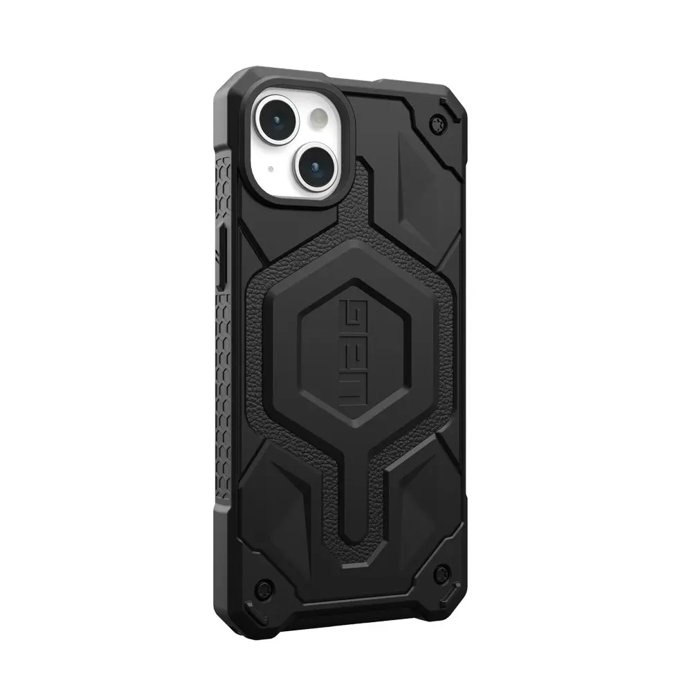 Urban Armour Gear Monarch Pro MagSafe Phone Case For iPhone 15 Plus Carbon Fiber