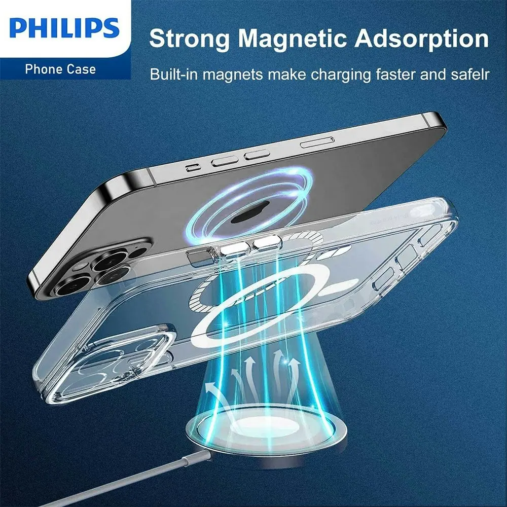 Philips MagSafe Case Drop Protection Cover For Apple iPhone 14 Pro Max Clear