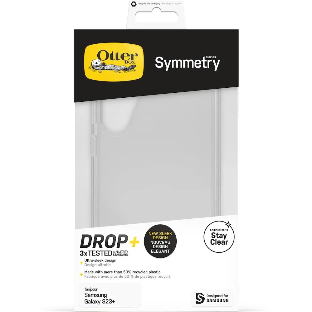 Otterbox Symmetry Protective Clear Smartphone Case For Samsung Galaxy S23+ Clear