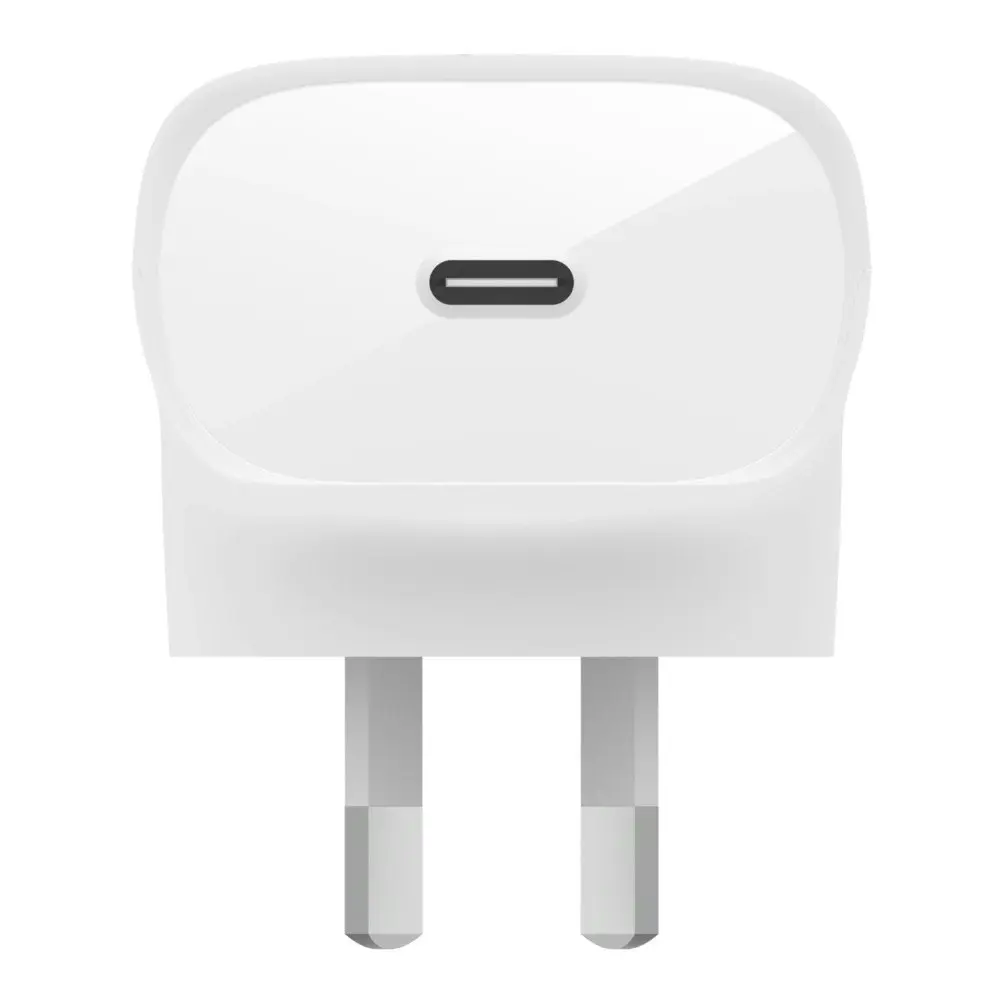 Belkin Boost Charge USB-C 3.0 Wall Charger AU/NZ Plug w/ PPS For iPhone 13 White