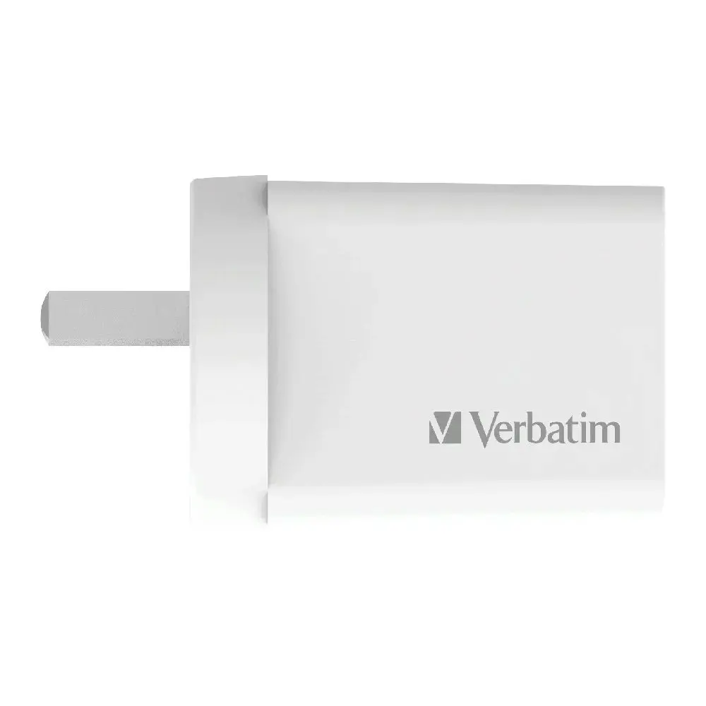 Verbatim USB AU/NZ Plug Wall Phone Charger/Charging Brick Dual/2 Port 2.4Amp