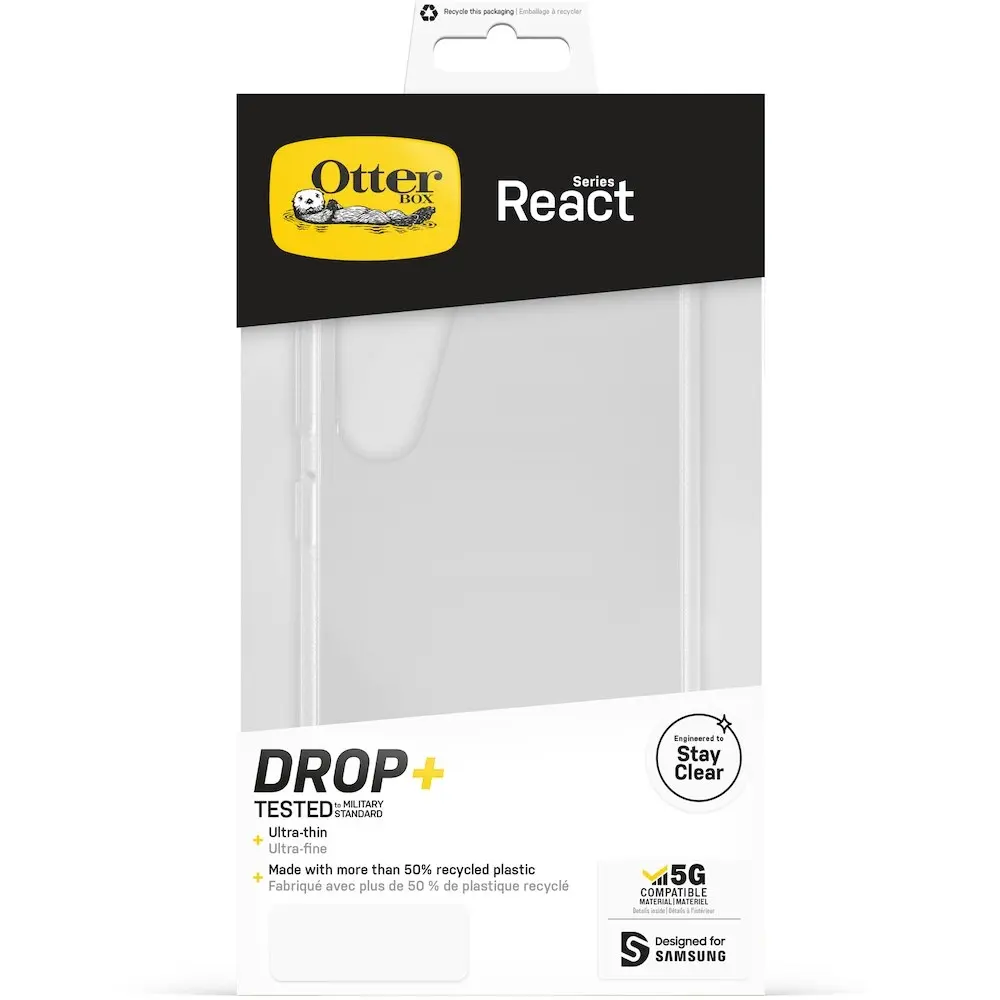 Otterbox React Smartphone Protective Case/Cover For Samsung Galaxy S23 Clear