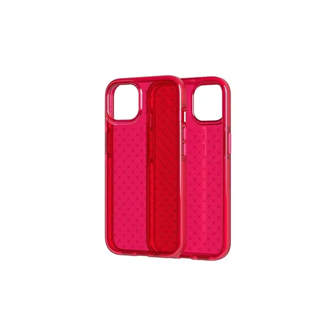 Tech21 EvoCheck Phone Case Mobile Cover Protection For iPhone 13 Rubine Red