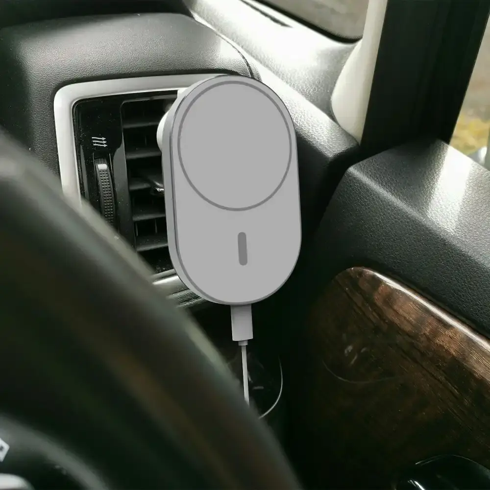 Chargecore Magnetic Wireless Car Vent Charger Mount For iPhone/Samsung White