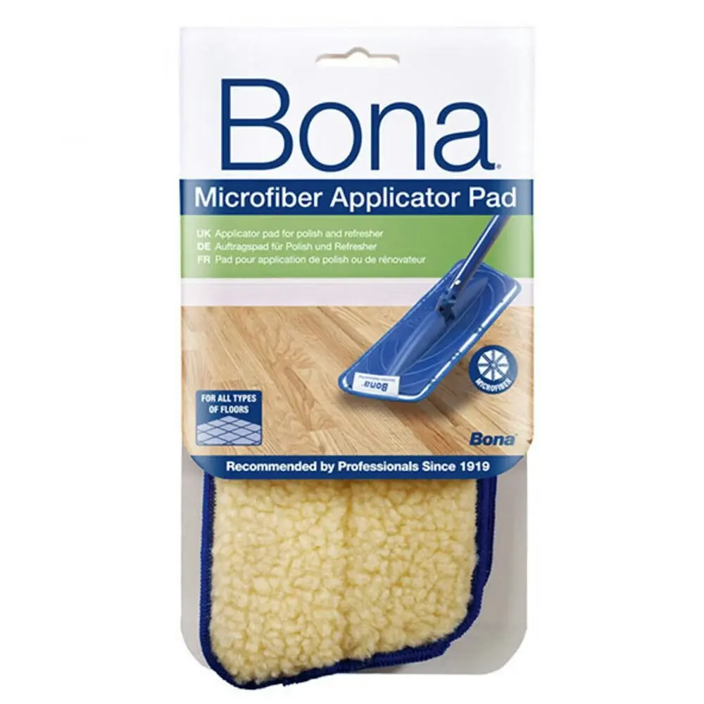 4PK Bona Microfibre Applicator Pad for Wood Refresher/Polish Floor Mop Cleaning