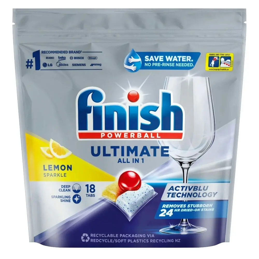 126pc Finish Powerball Ultimate All-in-One Dishwashing Tablets Lemon Sparkle