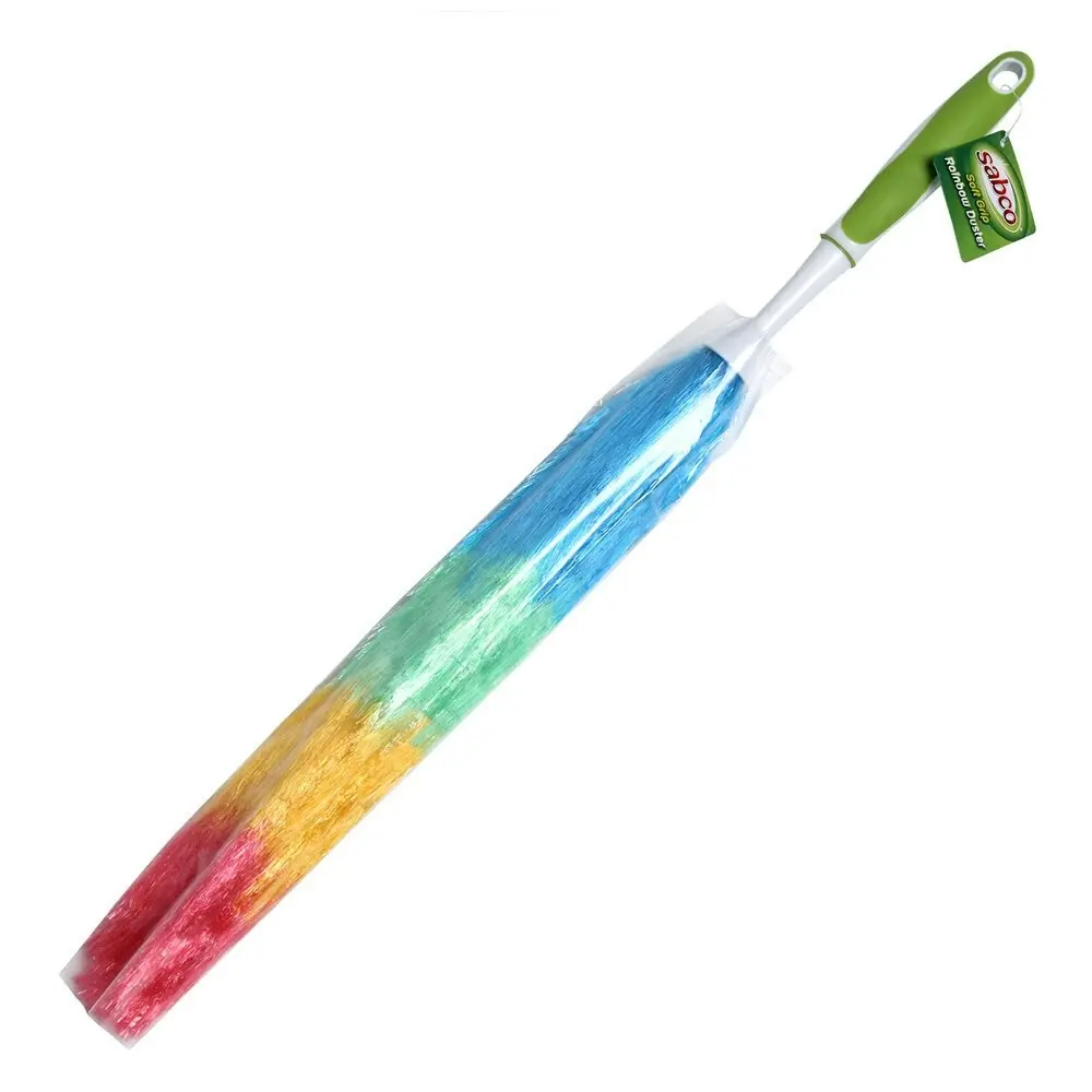 Sabco 59cm Soft Grip Rainbow Duster Kitchen Cleaner Dust Cleaning Handheld Brush