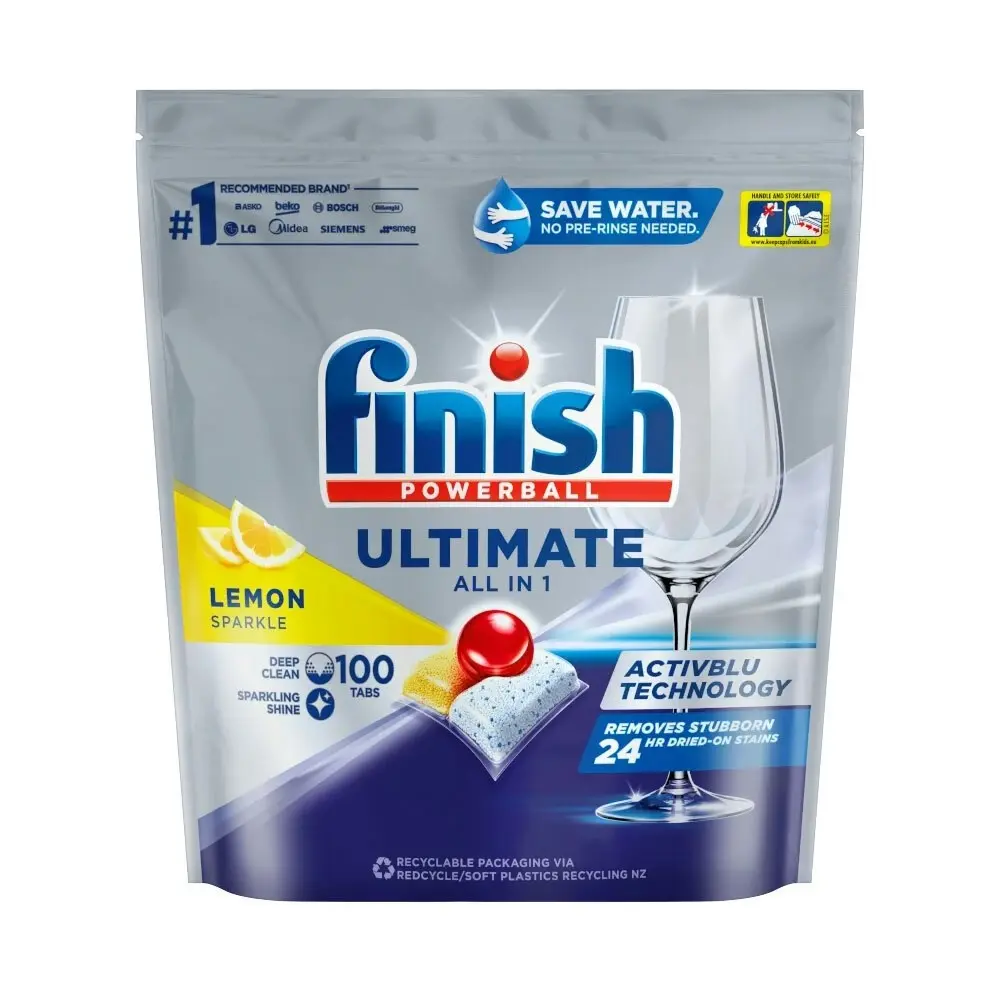 200pc Finish Powerball Ultimate All-in-One Dishwashing Tablets Lemon Sparkle