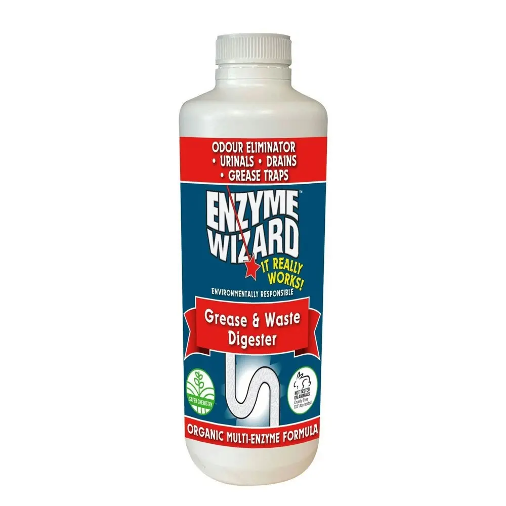 2PK Enzyme Wizard Organic Grease/Waste Digestor Kitchen/Bathroom Pipe Cleaner 1L