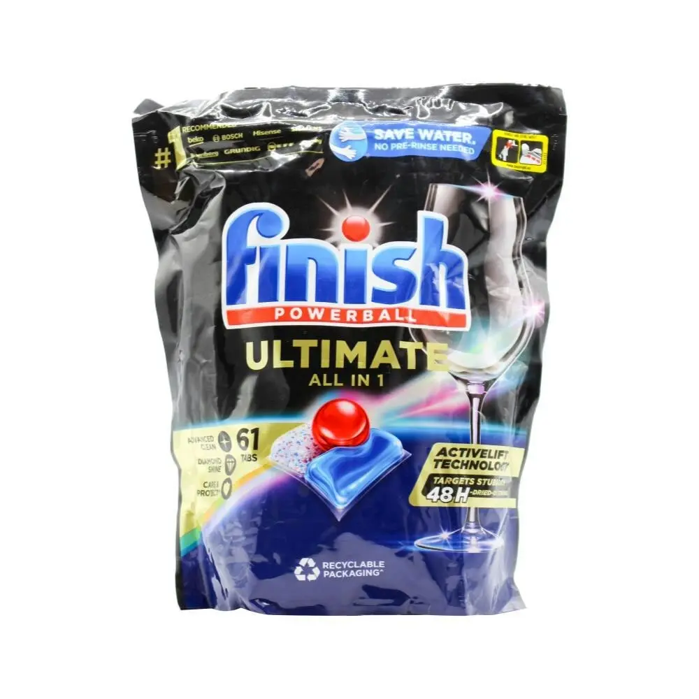 183pc Finish Ultimate All In 1 Powerball Dishwasher Cleaning Shine Tablets