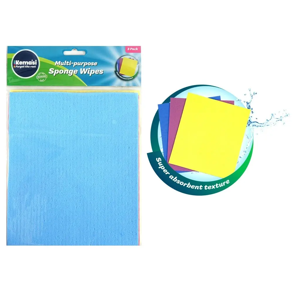 18pc kemasi Multipurpose Durable Cleaning Sponge Wipe Home Dishwashing Assorted